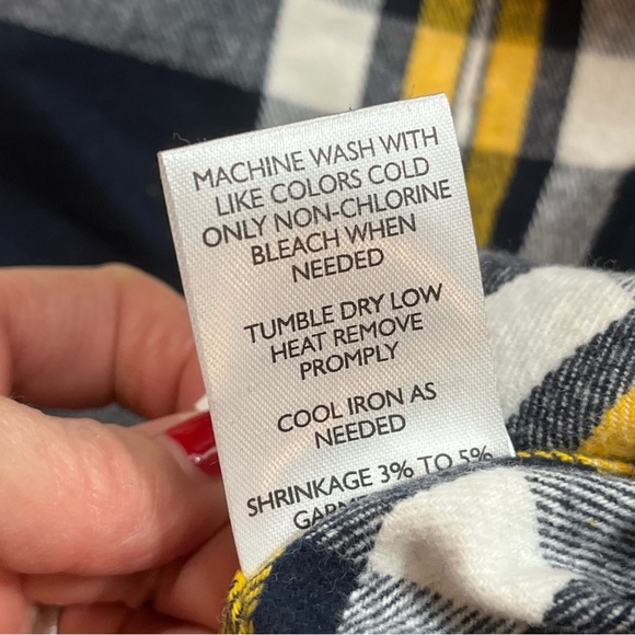 FiveBrother NEW XLT Heavy Flannel plaid Shirt Pearl Snap black yellow TALL MENS - Picture 6 of 13